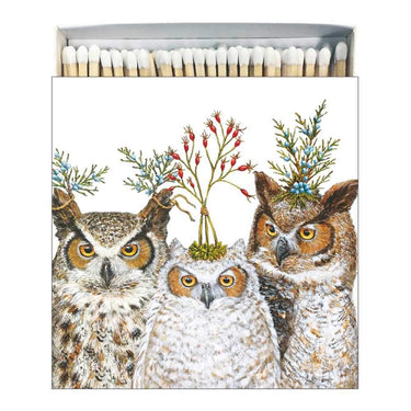 Holiday Hoot Square-Boxed Matches