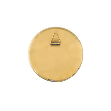 Round Brass Framed Mirror