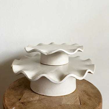 Ruffle Edge Pedestal - Small