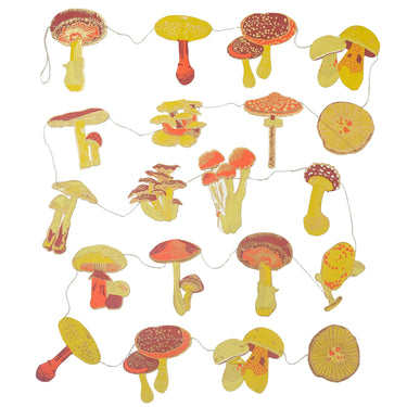 Handmade Mushroom Paper Garland