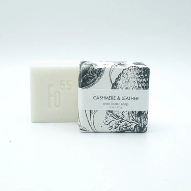 Cashmere and Leather Shea Butter Petite Guest Soap
