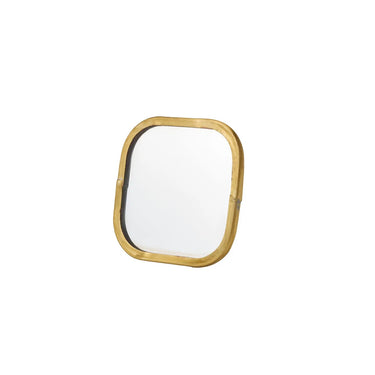 Small Square Brass Mirror