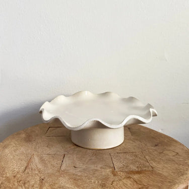 Ruffle Edge Pedestal - Small