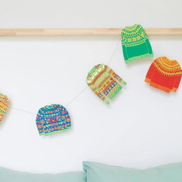 Handmade Christmas Sweaters Sewn Garland