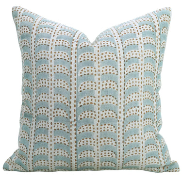 Sage Vine Block Print Pillow