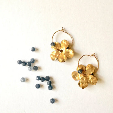 Beaded Flower Earrings