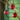 Red Glass Etched Ornaments (Set of 3)
