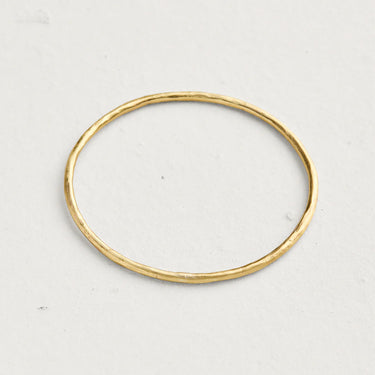 Thin Weathered Brass Oval Bangle Bracelet