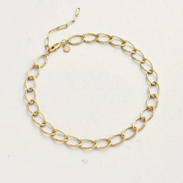 Weathered Brass Chain Necklace