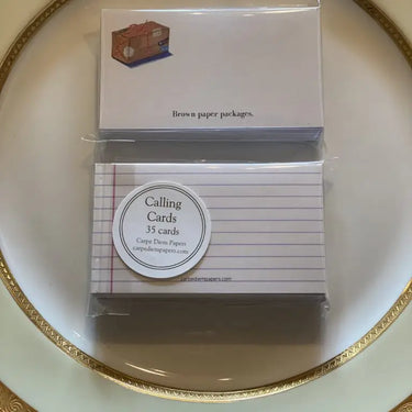 Brown Paper Packages Calling Cards
