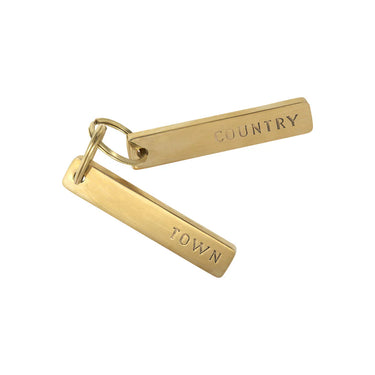 Brass Town & Country Keychain Pair
