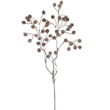 Glittered Pine Cone Spray