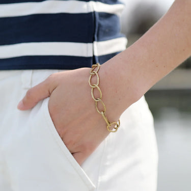 Weathered Brass Chain Bracelet