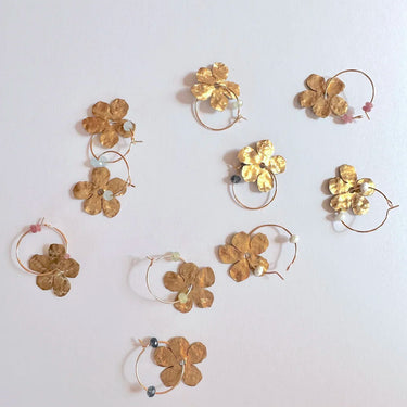 Beaded Flower Earrings
