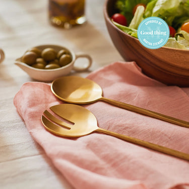 Wabi Brass Serving Set