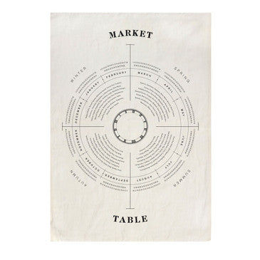 Market Table Pure Linen Tea Towel